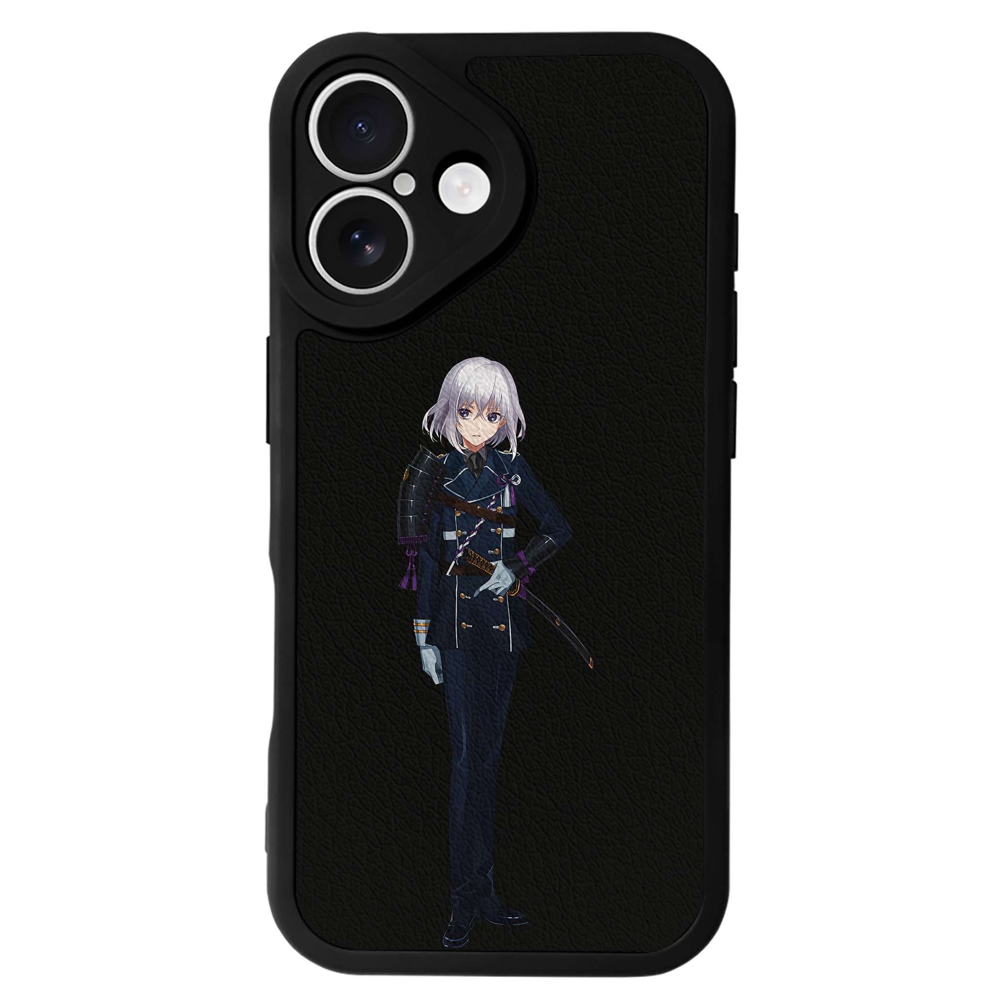 （画像用） 刀剣乱舞 Touken Ranbu 【iPhone 16シリーズ対応】シリコンスマホケース（レザー調） 材質：シリコン